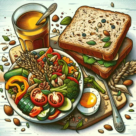 Resep Sarapan Bergizi: Roti Gandum Isi Sayuran